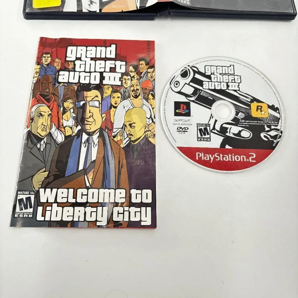 Grand Theft Auto III PlayStation 2‎ GTA 3 PS2 2003 Game & Manual Dual Pack Case - Picture 2 of 6